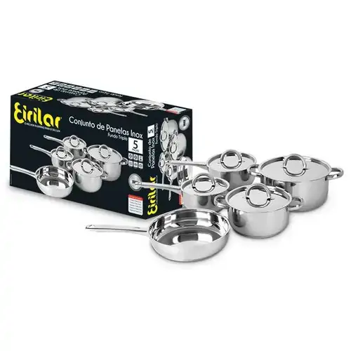 Conj.eirilar Celebridade Aco Inox 5pc.