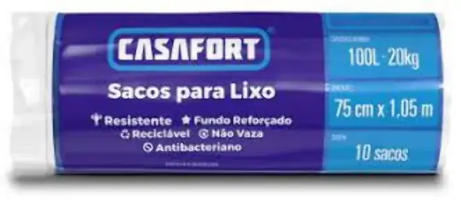 Saco De Lixo Casafort Rl Ec 100lts C/10