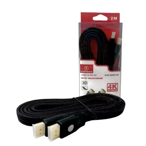 Cabo Ultra Hd 3d Hdmi 2m | Alta Velocidade E Qualidade