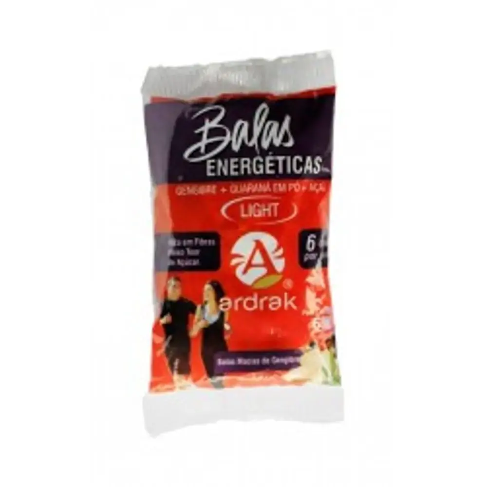 Bala Gengibre Energetica Light 50g Ardrak
