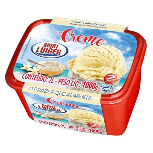 Sorvete Saint Luiger Creme 2l