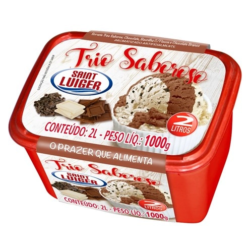 Sorvete Saint Luiger 2lt Trio Saboroso