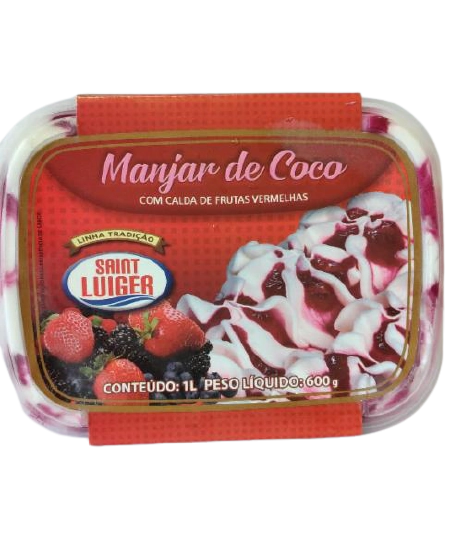 Sorvete St Luiger 1lt Manjar C Coco Fr Vermelhas