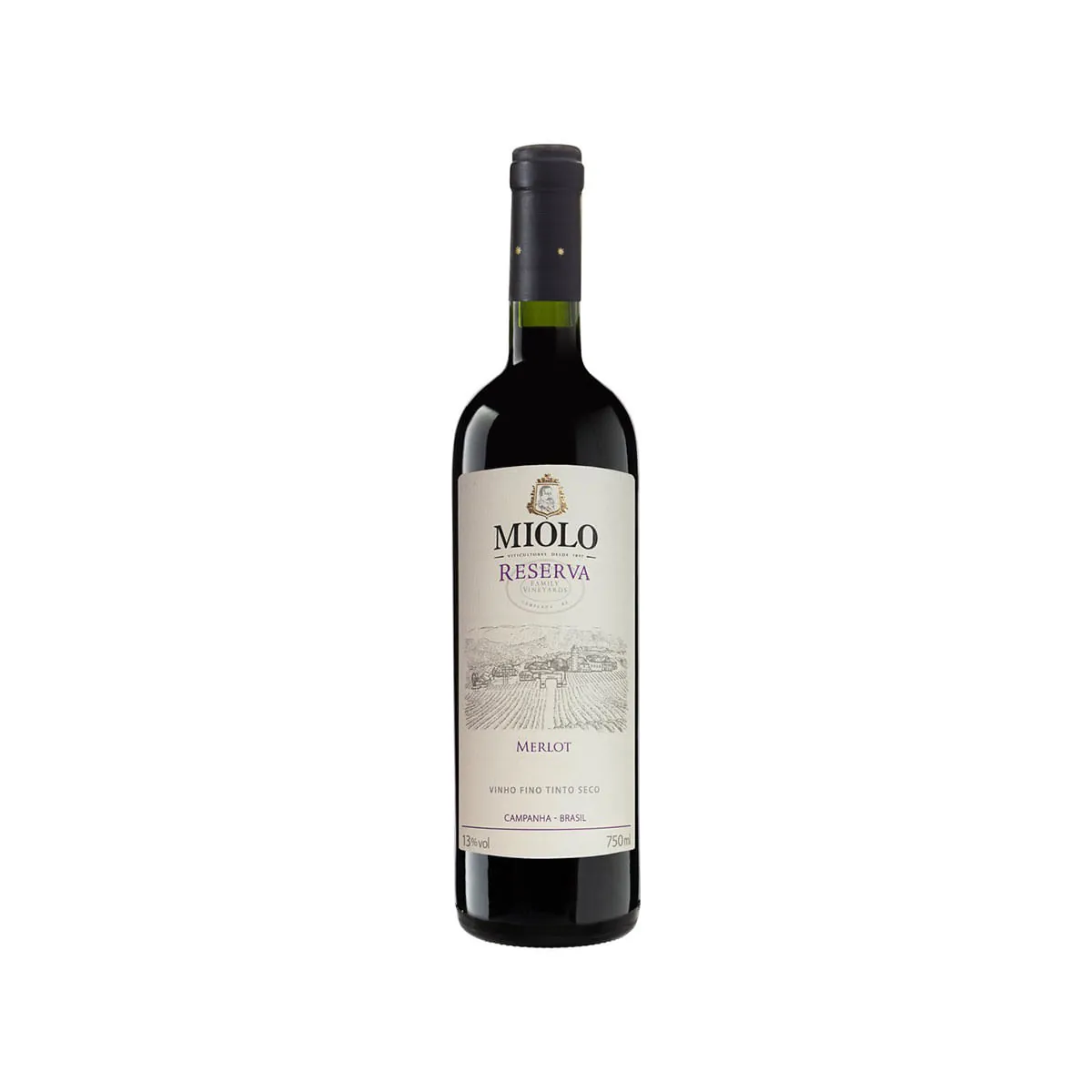 Vinho Brasileiro Tinto MIOLO Reserva Merlot Garrafa 750ml