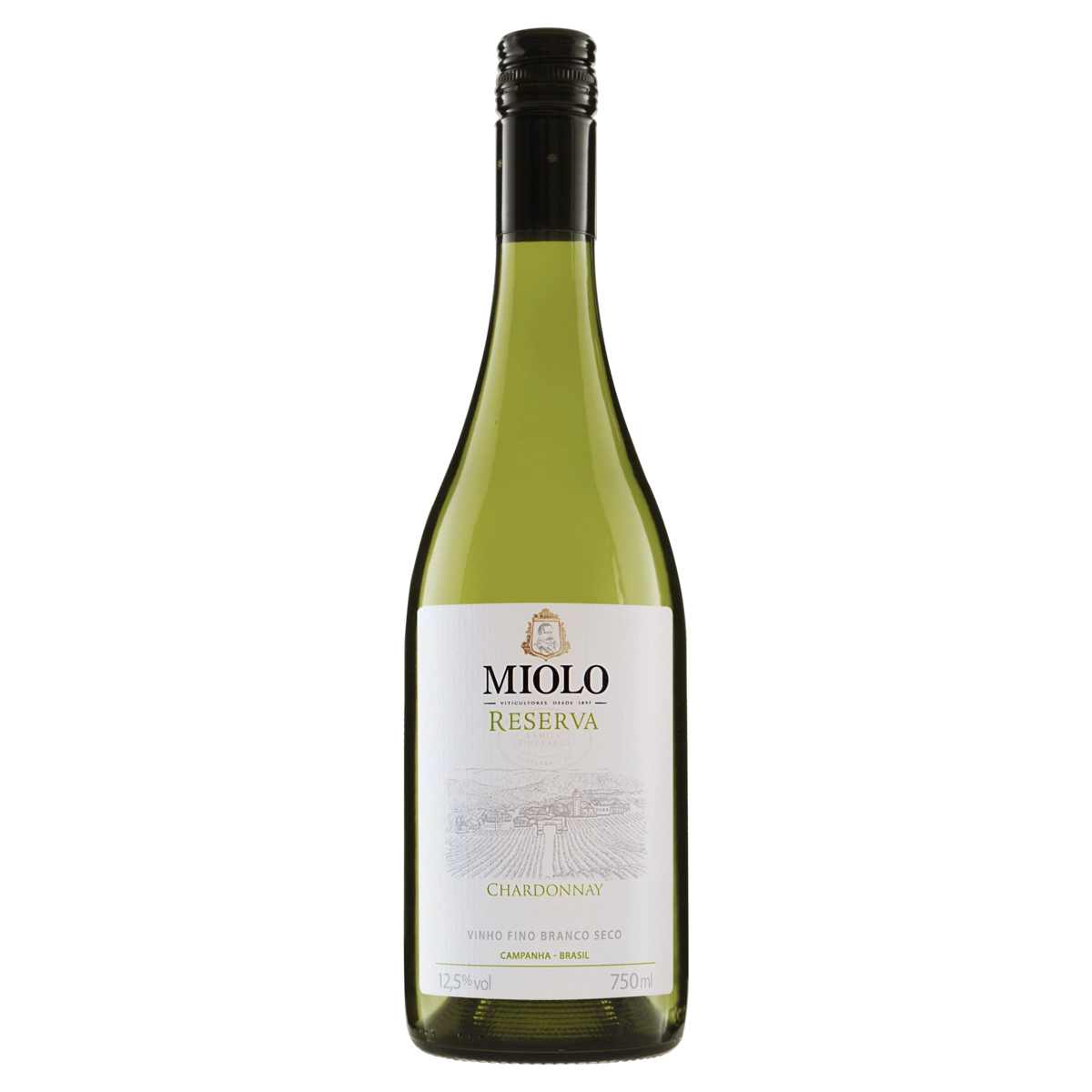 Vinho Brasileiro Branco MIOLO Reserva Chardonnay Garrafa 750ml