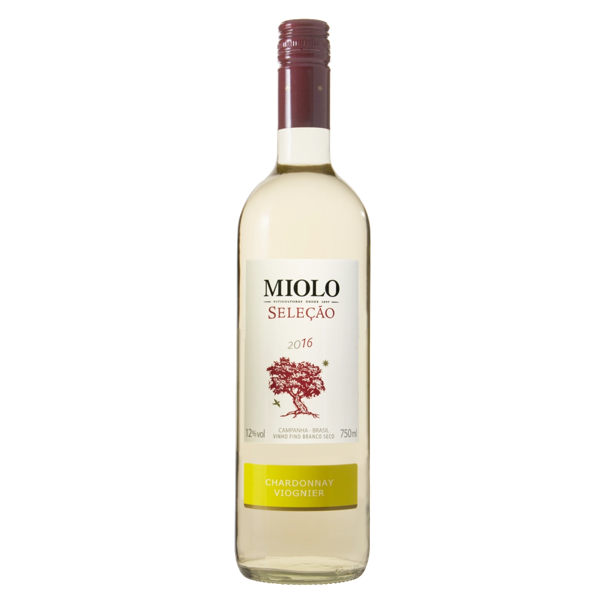 Vinho Brasileiro Branco MIOLO Seleção Chardonnay Viognier Garrafa 750ml