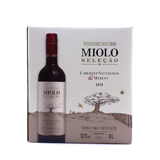 Vinho Miolo Seleção Cabernet/Merlot Bag 3 Litros