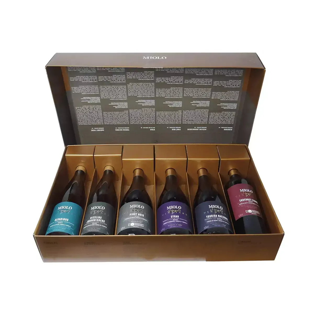 Kit Vinho Miolo Single Vineyard Terroir Explorer 6 Grf 750ml