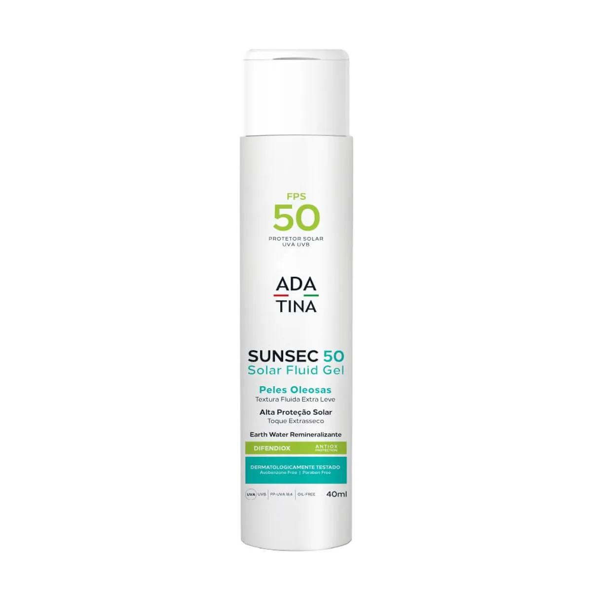 Protetor Solar Ada Tina Sunsec Gel FPS 50 40ml