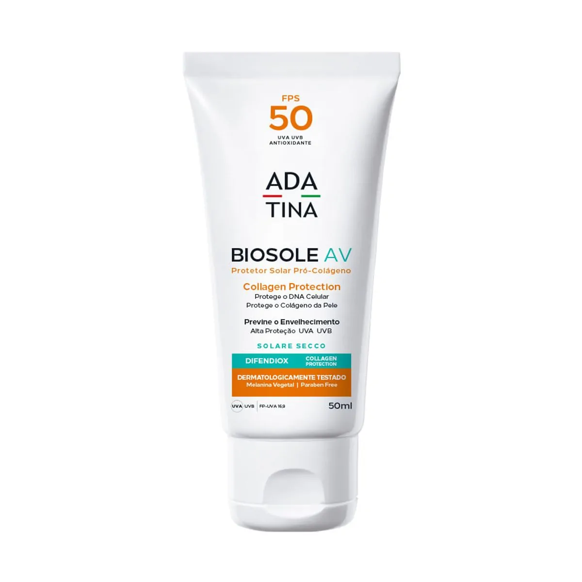 Protetor Solar Fps 50 Ada Tina Biosole Av Caixa 50ml