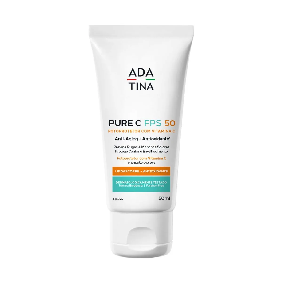Protetor Solar Ada Tina Pure C FPS 50 50ml