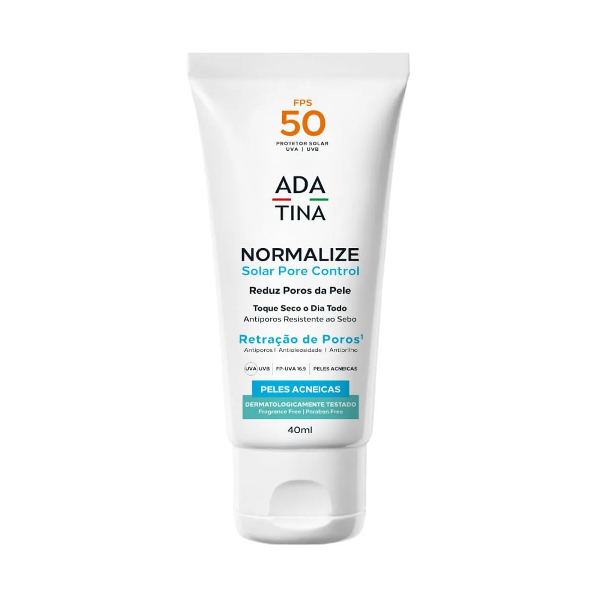 Protetor Solar Ada Tina Normalize Pore Control FPS 50 40ml