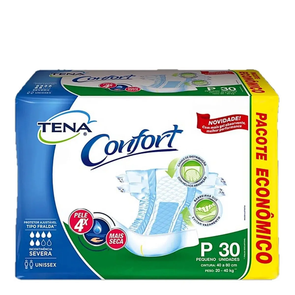 Fralda Geriatrica Tena Confort P 30 Unidades