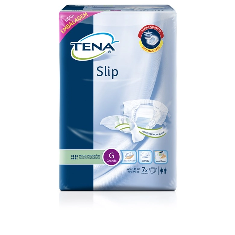 Fralda Geriátrica Tena Slip C/7 G Pc