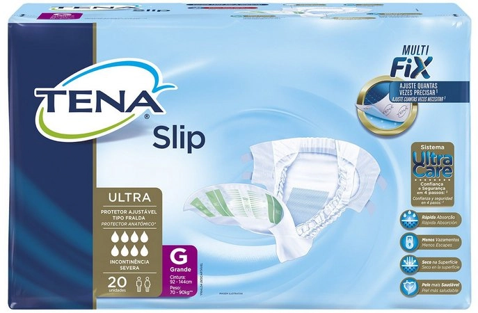 Fralda Geriatrica Com 20 Unidades Tena Slip