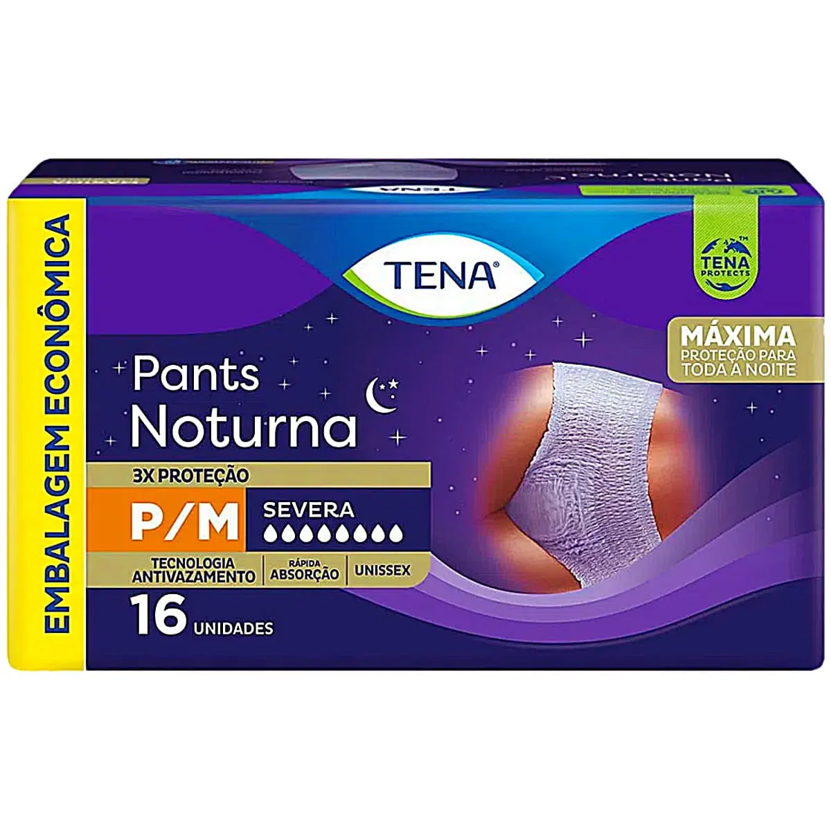 Roupa íntima Descartável Unissex Pants Tena Noturna P/m Pacote Leve 16 Pague 14 Unidades