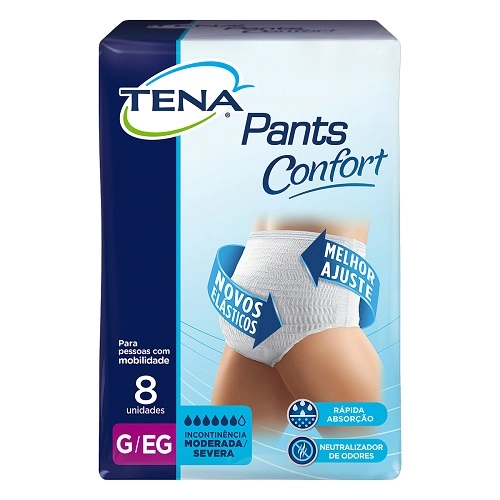 Roupa íntima Descartável Unissex Tena Pants Confort G/eg Pacote 8 Unidades