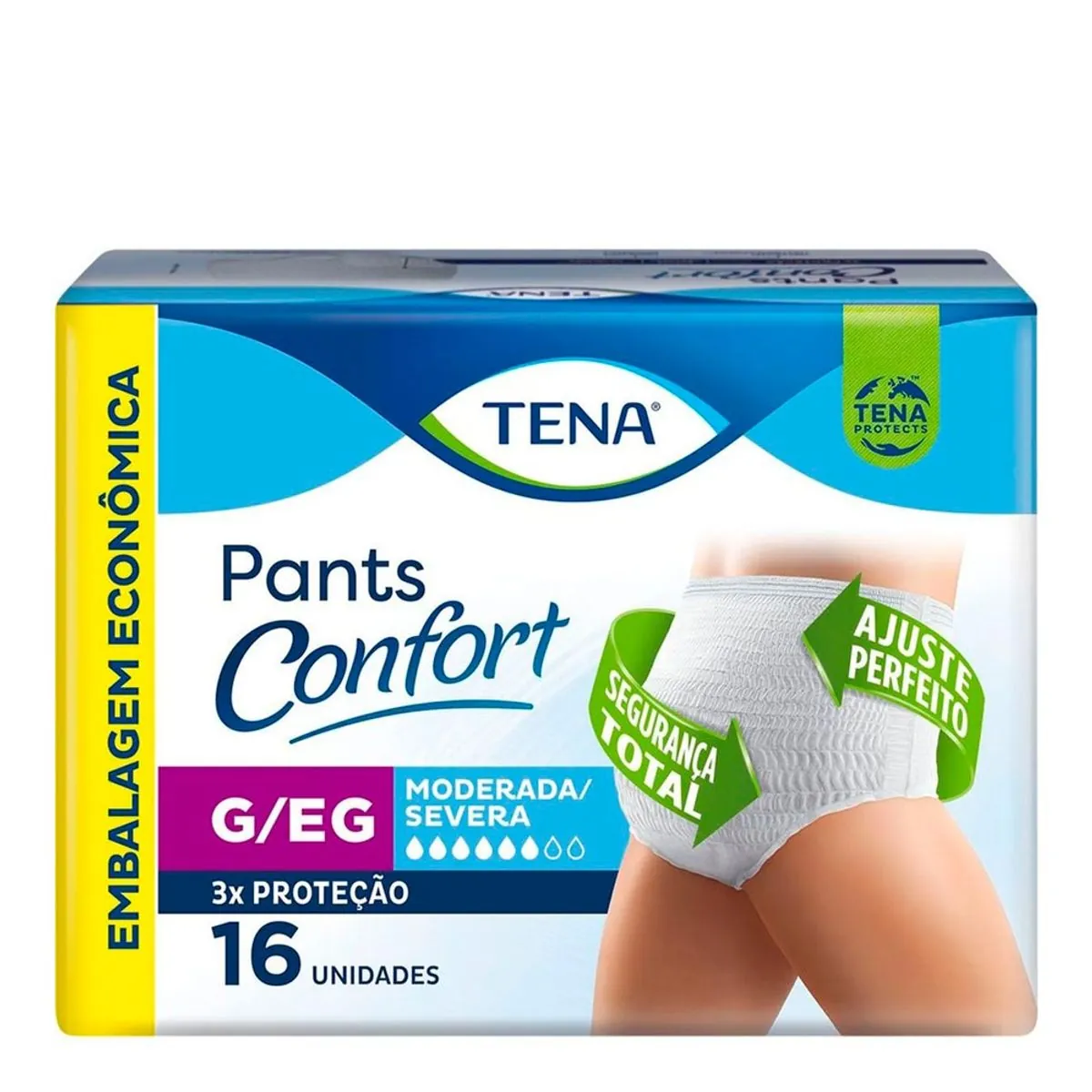 Roupa Intíma Descartável Tena G-EG Pants 16 Unidades