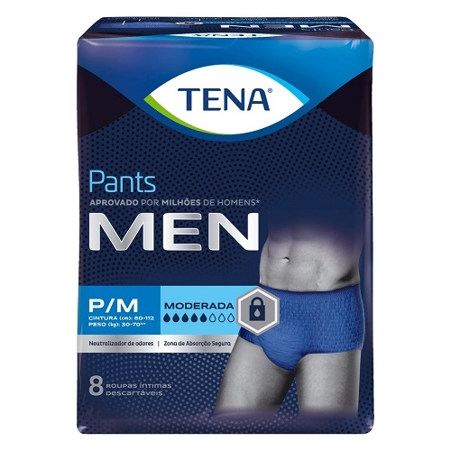 Roupa Íntima Tena Pants Men P/M 8 Unidades
