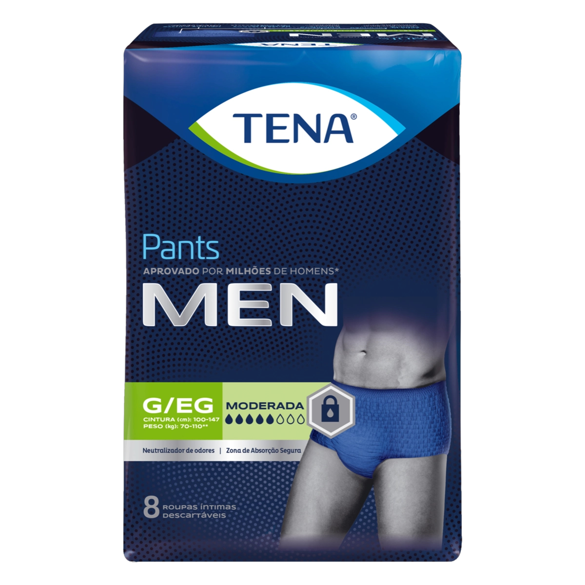 Roupa Íntima Tena Pants Men G/EG 8 Unidades
