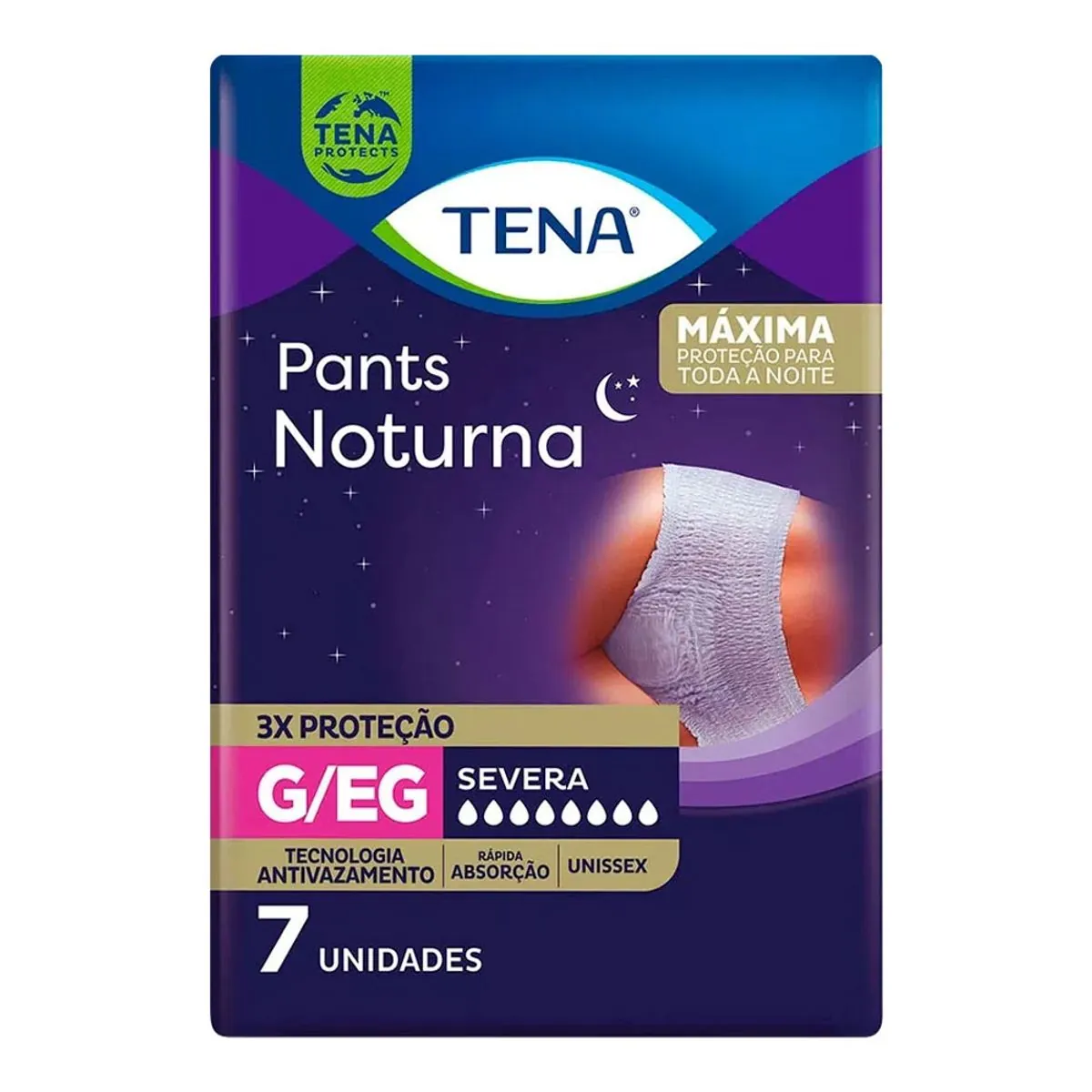 Roupa Íntima Noturna G/EG Tena Pants 7 Unidades