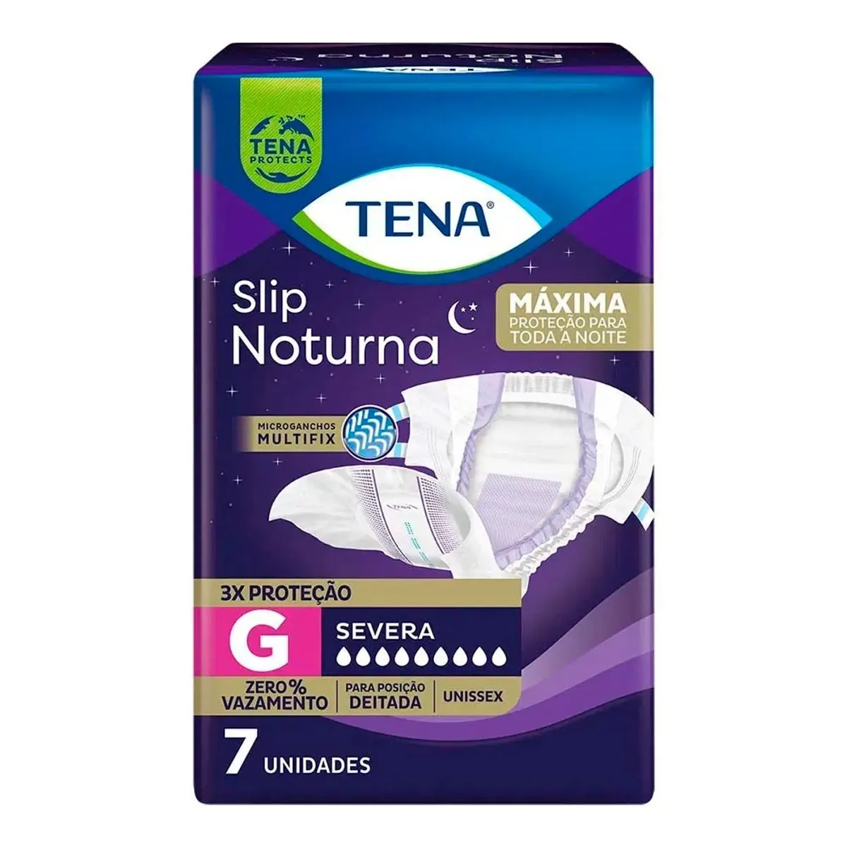 Fralda Geriátrica Noturna G Tena Slip 7 Unidades