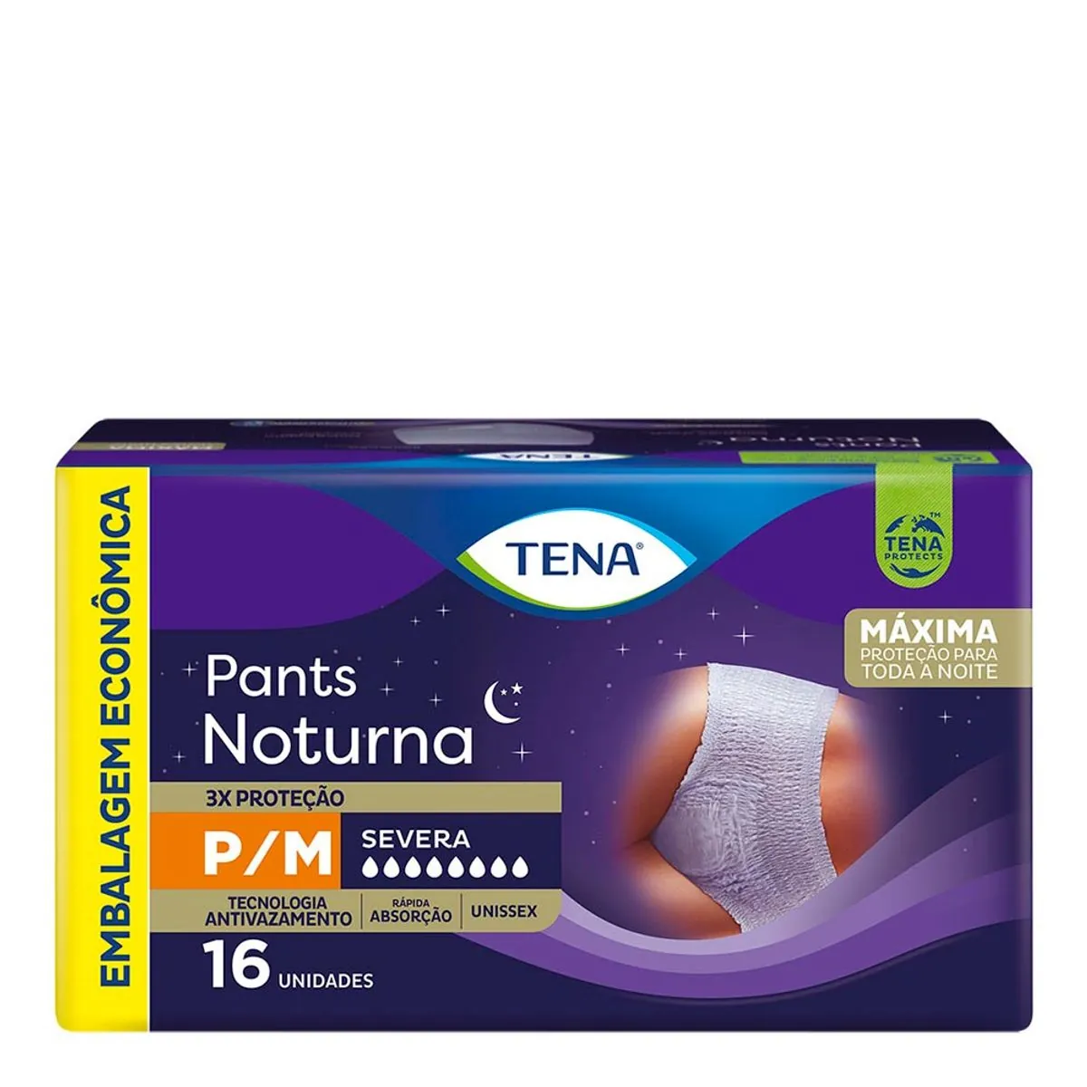 Roupa íntima Tena Pants Noturna P/M 16 Unidades