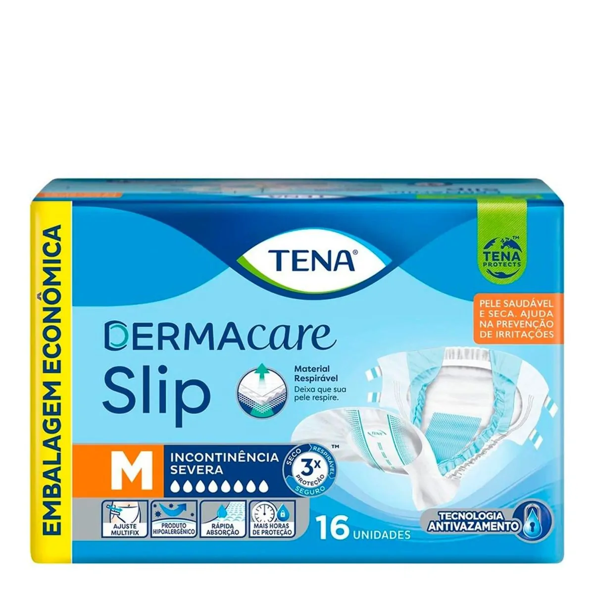 Roupa Intima Tena Slip Dermacare C/16 M Emb.econ.