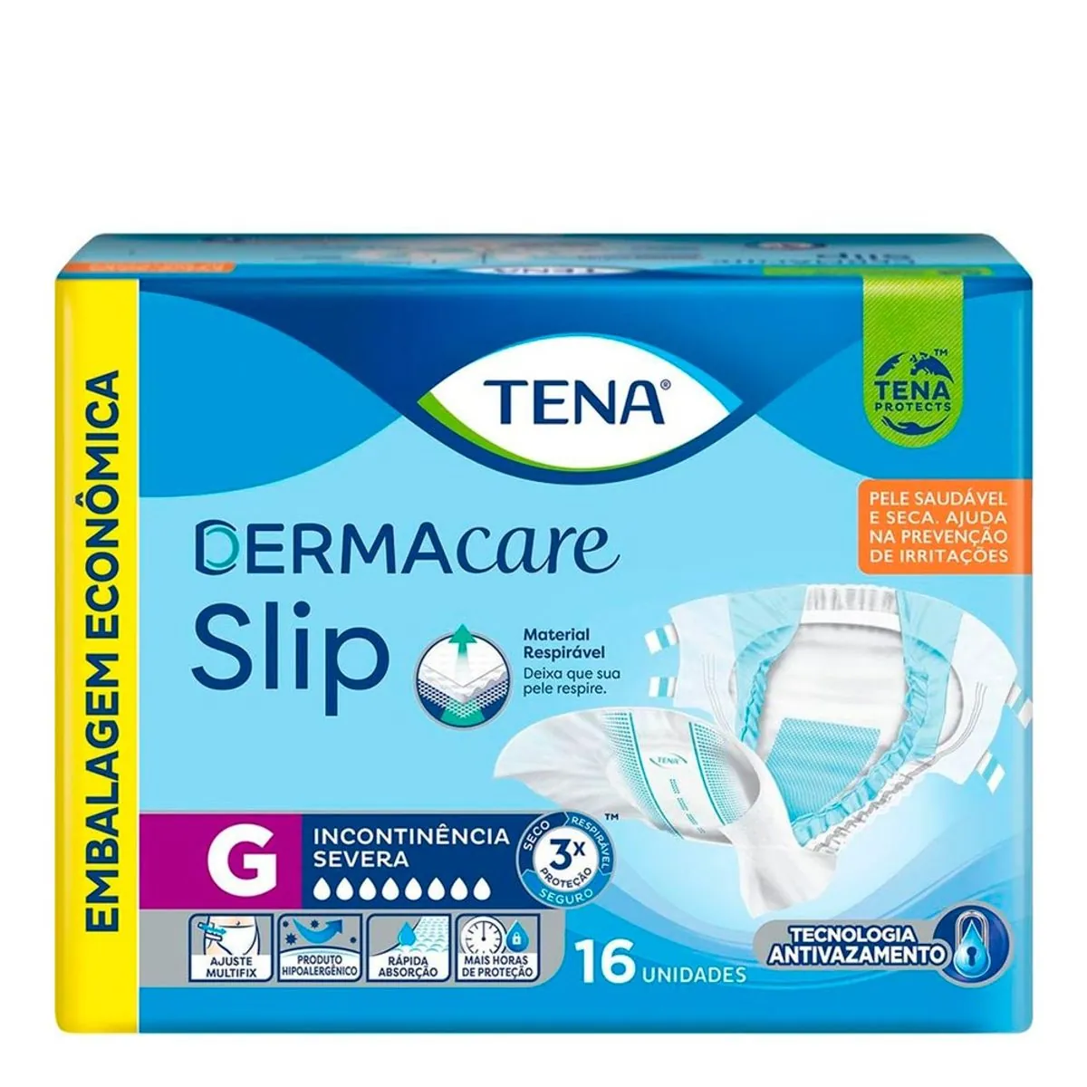 Roupa Intima Tena Slip Dermacare C/16 G Emb.econ.