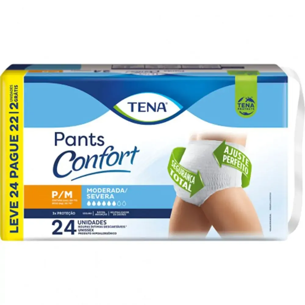 Fralda Tena Pants Confort P/M 24und