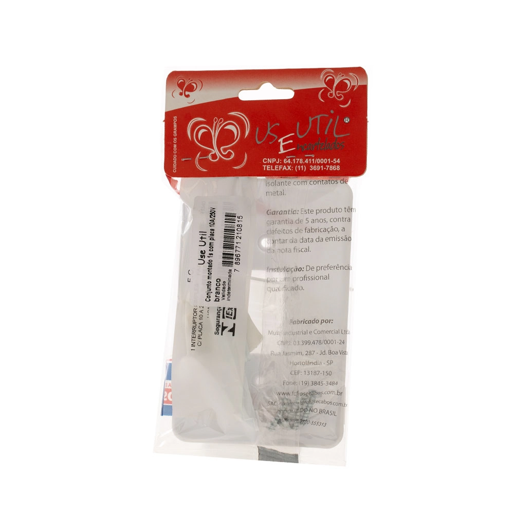 Conj Useutil Montado 1s C/placa Branco 1un