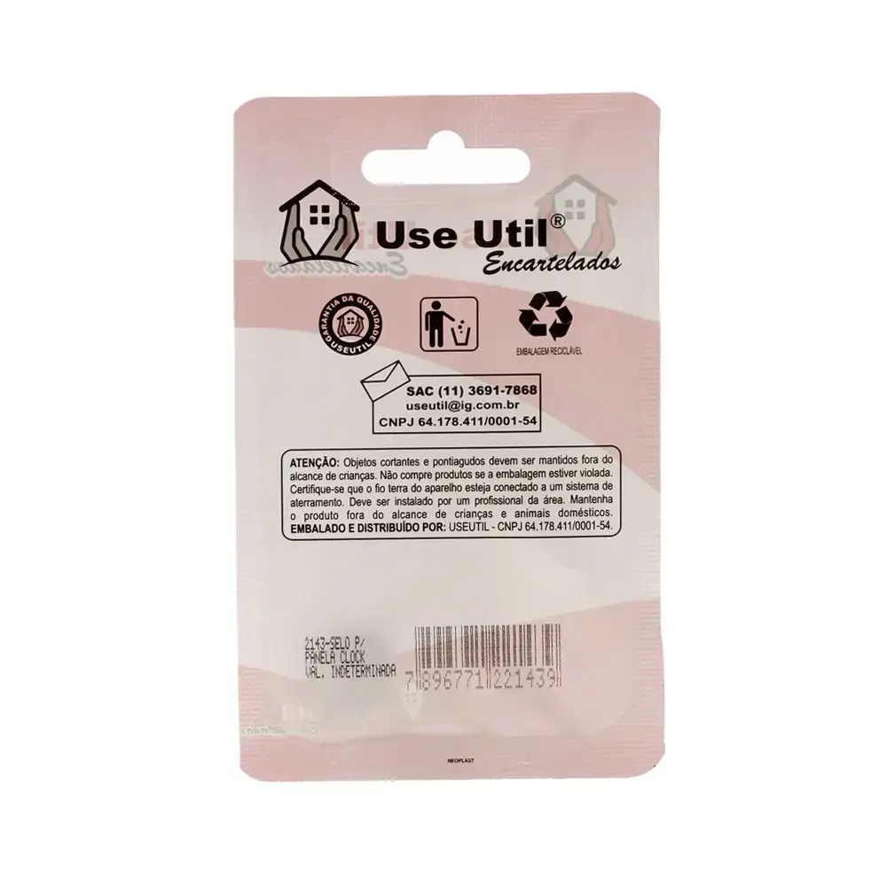 Selo P/ Panela Clock Use Util