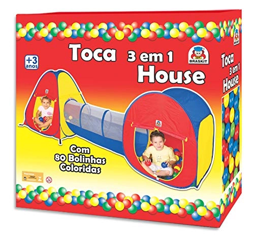 Brinquedo Braskit Toca 3 Em 1 Un House Un