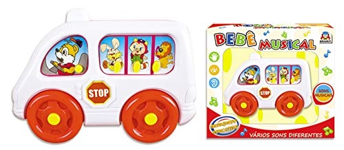 Brinquedo Braskit Bebe Musical Onibus Escolar Un