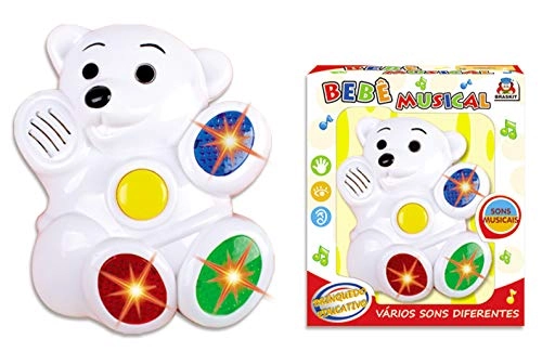 Brinquedo Braskit Bebe Musical Urso Un