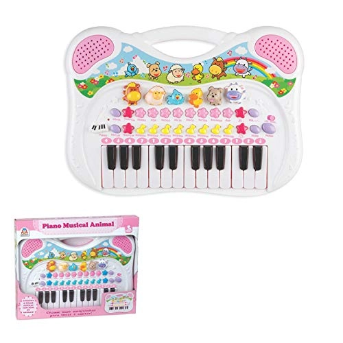 Piano Musical Animal Rosa Braskit