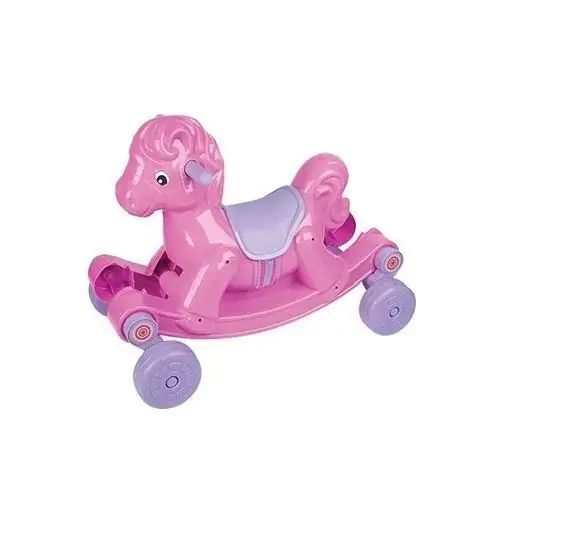 Andador Braskit Cavalinho 2em1 Rosa
