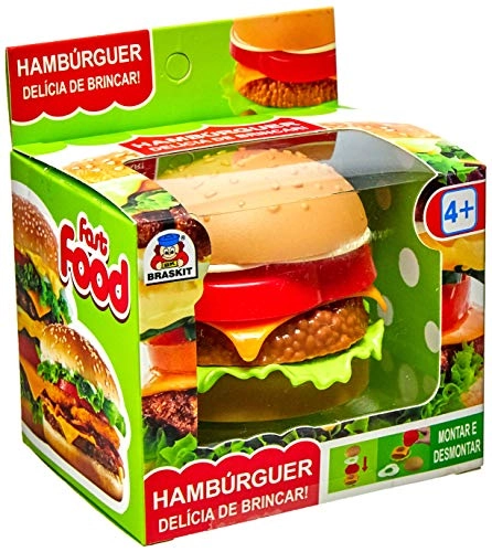 Brincando De Casinha Fast Food Hamburguer Braskit Multicor