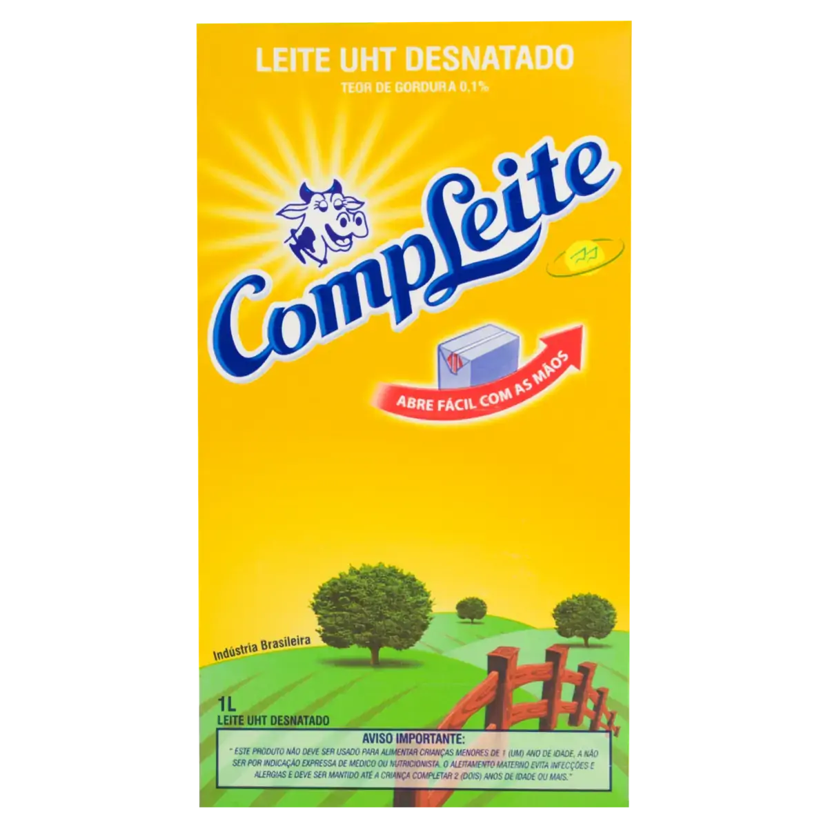 Leite Uht Desnatado Compleite Caixa 1l