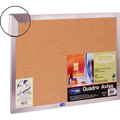 Quadro Cortiça Moldura Alumínio 120x90cm Cortiarte