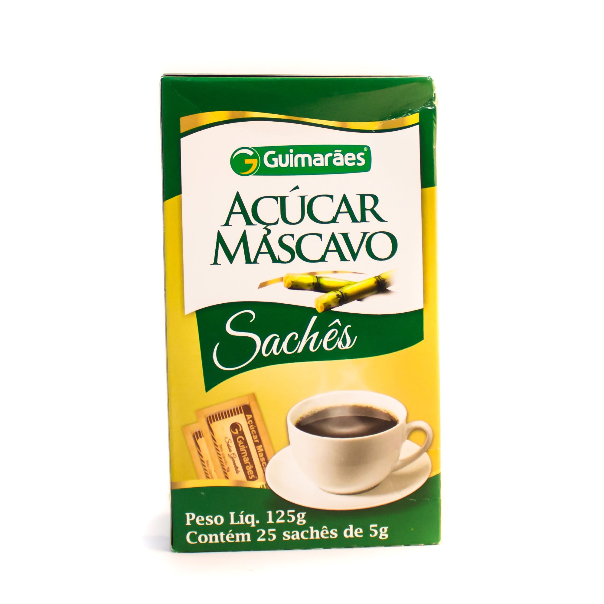 Acucar Guimaraes 125g Mascavo C/25 Sache