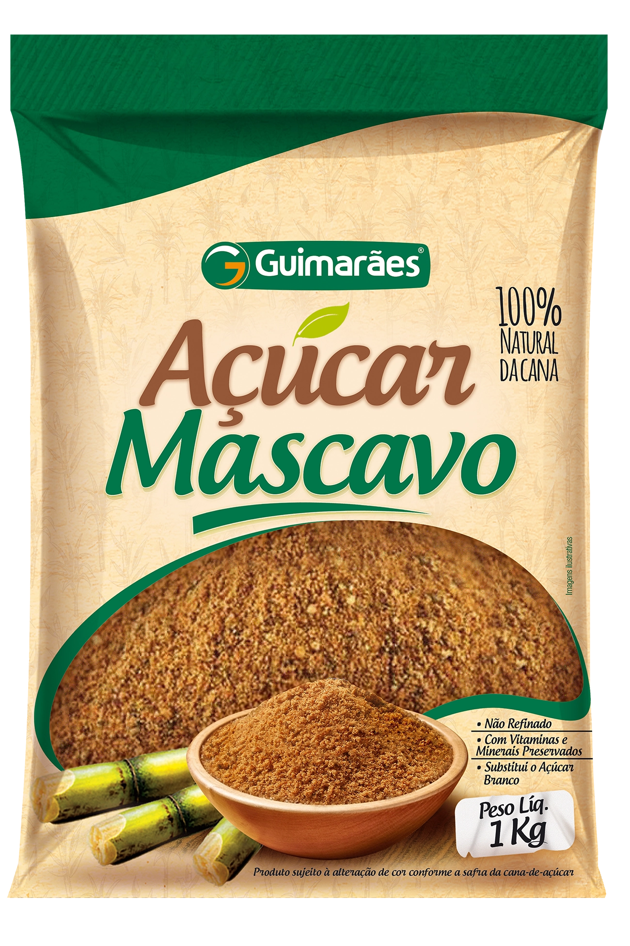Açúcar Mascavo Guimarães 1 Kg