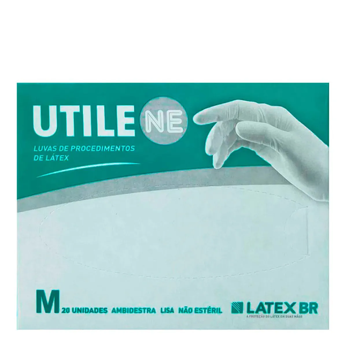 Luva de Procedimento de Látex Utile M 20 Unidades