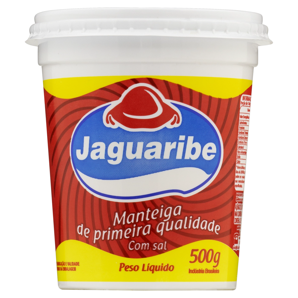 Manteiga De Primeira Qualidade Com Sal Jaguaribe Pote 500g
