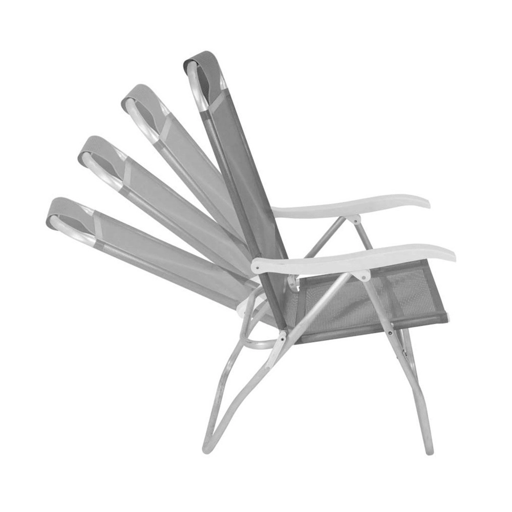 Cadeira Aluminio Prosa 4 Posi Preta