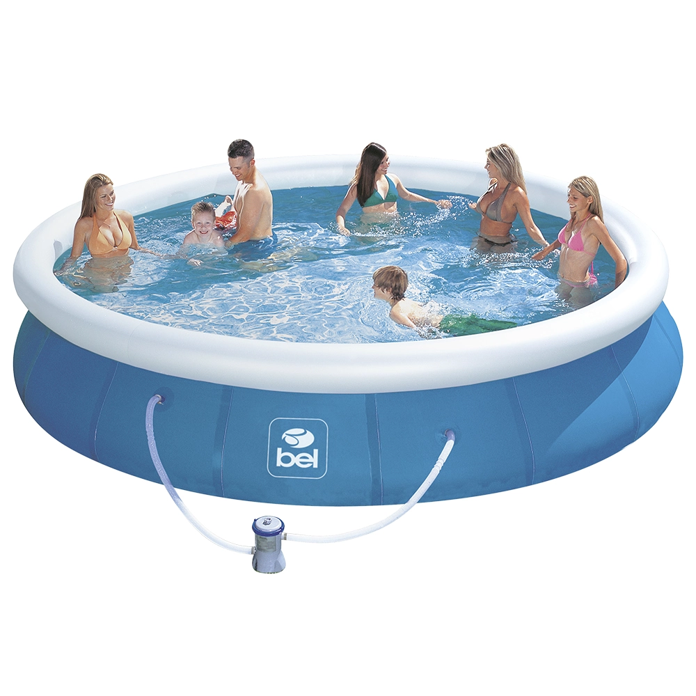 Piscina Inflável Redonda 11.000L com Bomba 220V, Escada, Capa e Forro Bel Fix