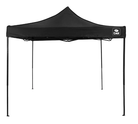Tenda Gazebo Dobravel Pagoda Preto 3x3m 334307 Bel Fix