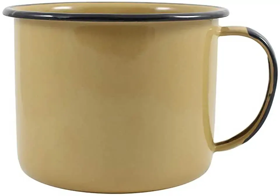 Caneca Esmaltada Marrom N.12