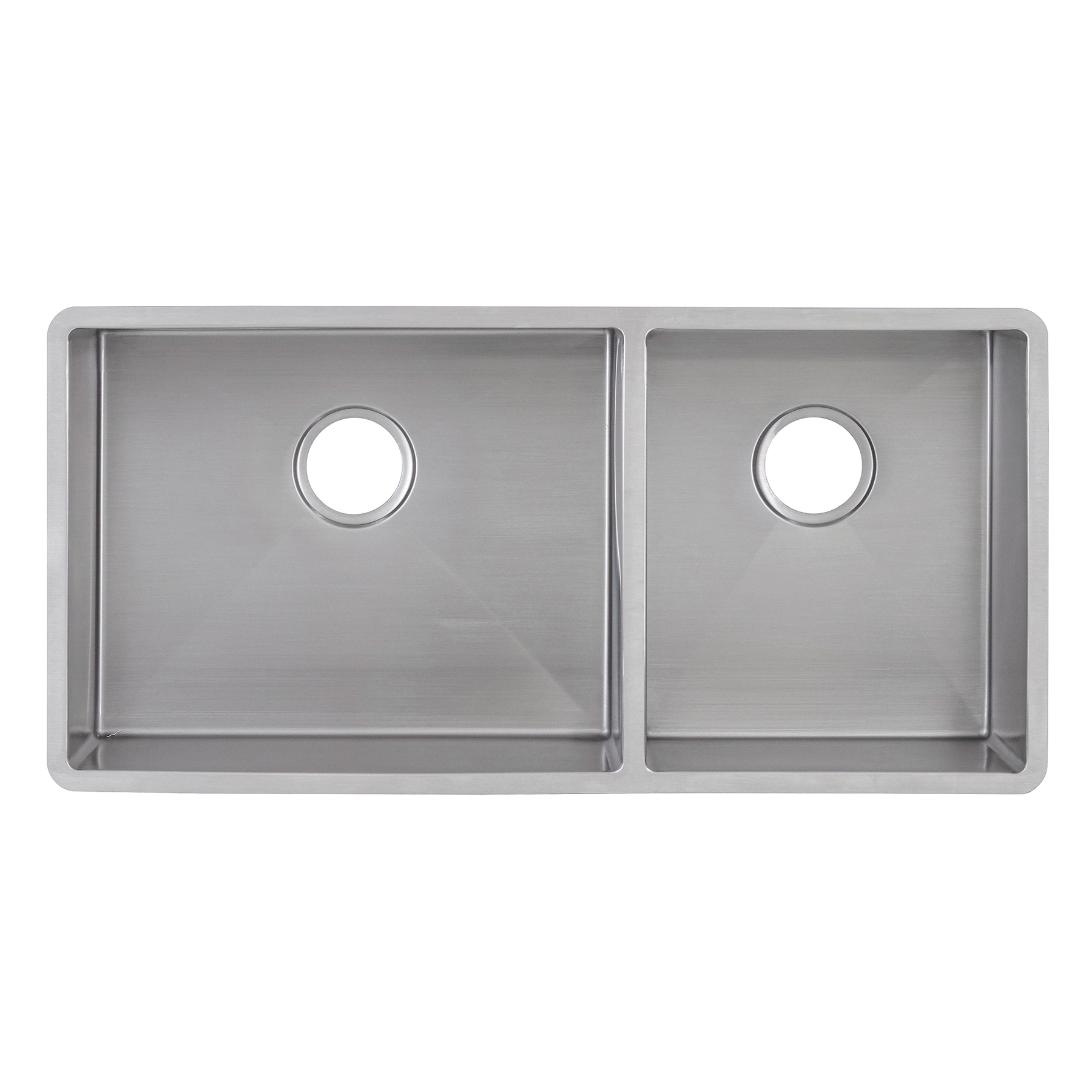 Cuba para Cozinha Dupla de Embutir ou Sobrepor em Aço Inox 304 Fosco Retangular 86,5x40x23cm 1mm 4.1/2" Mekal