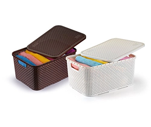 Cesto Organizador Rattan C/tampa